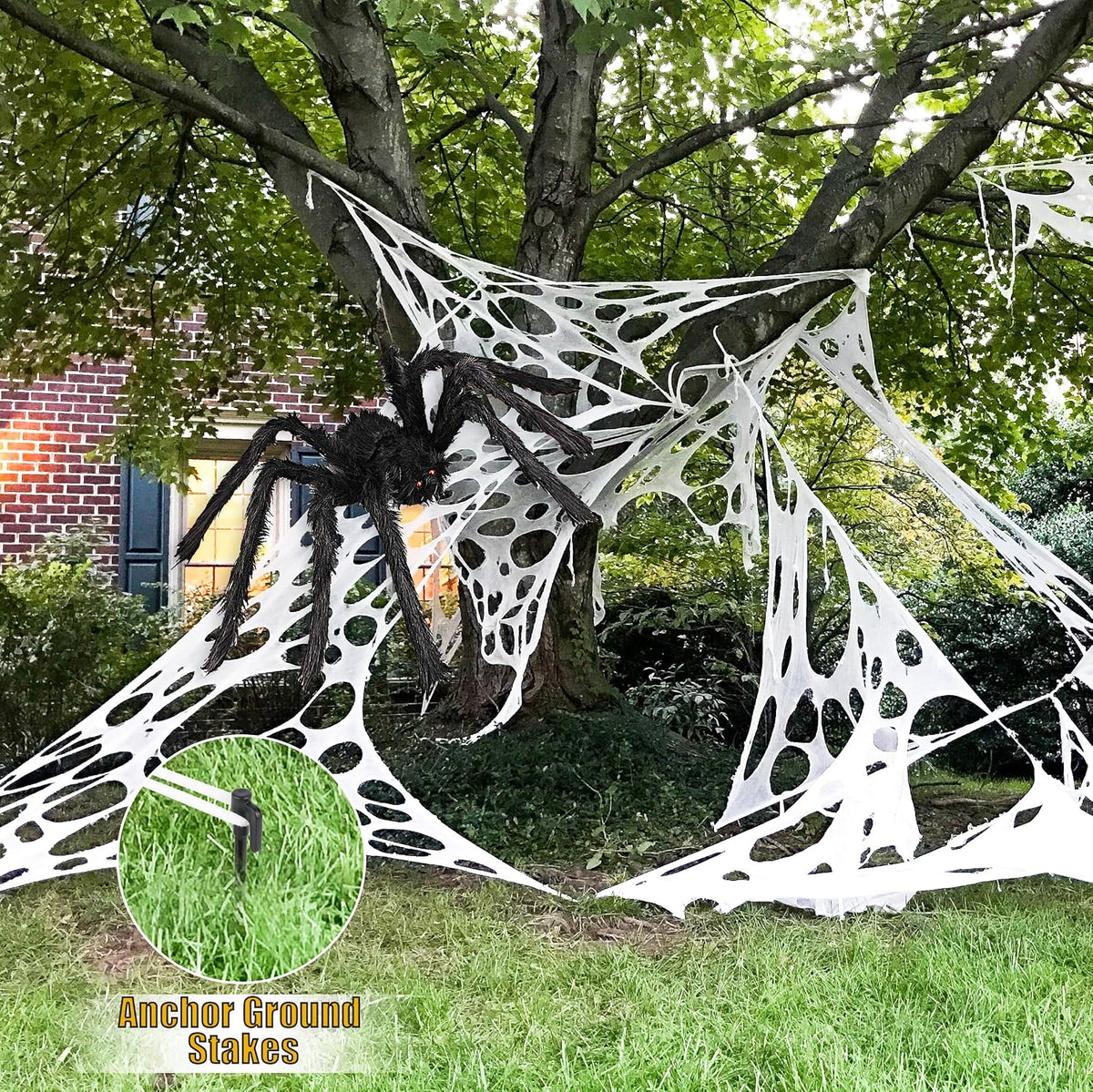 Giant Spider Web Decor