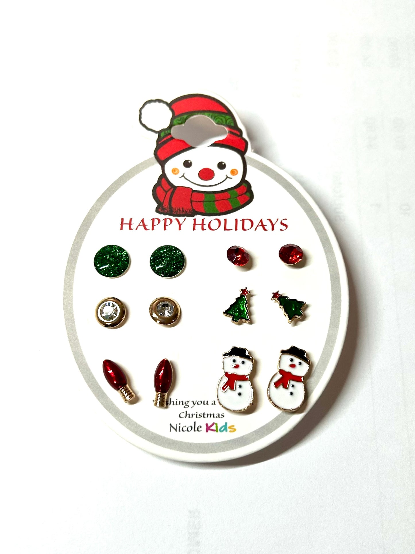 Christmas Earrings Set-Snowman & Tree