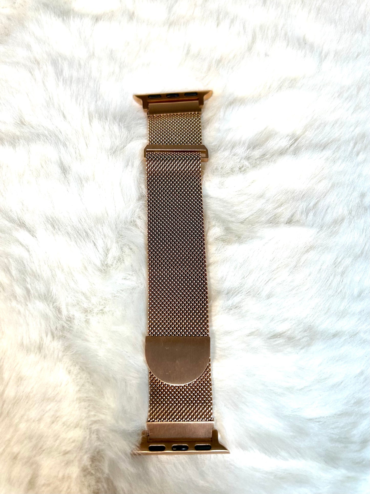 Rose Gold Mesh Watch Band