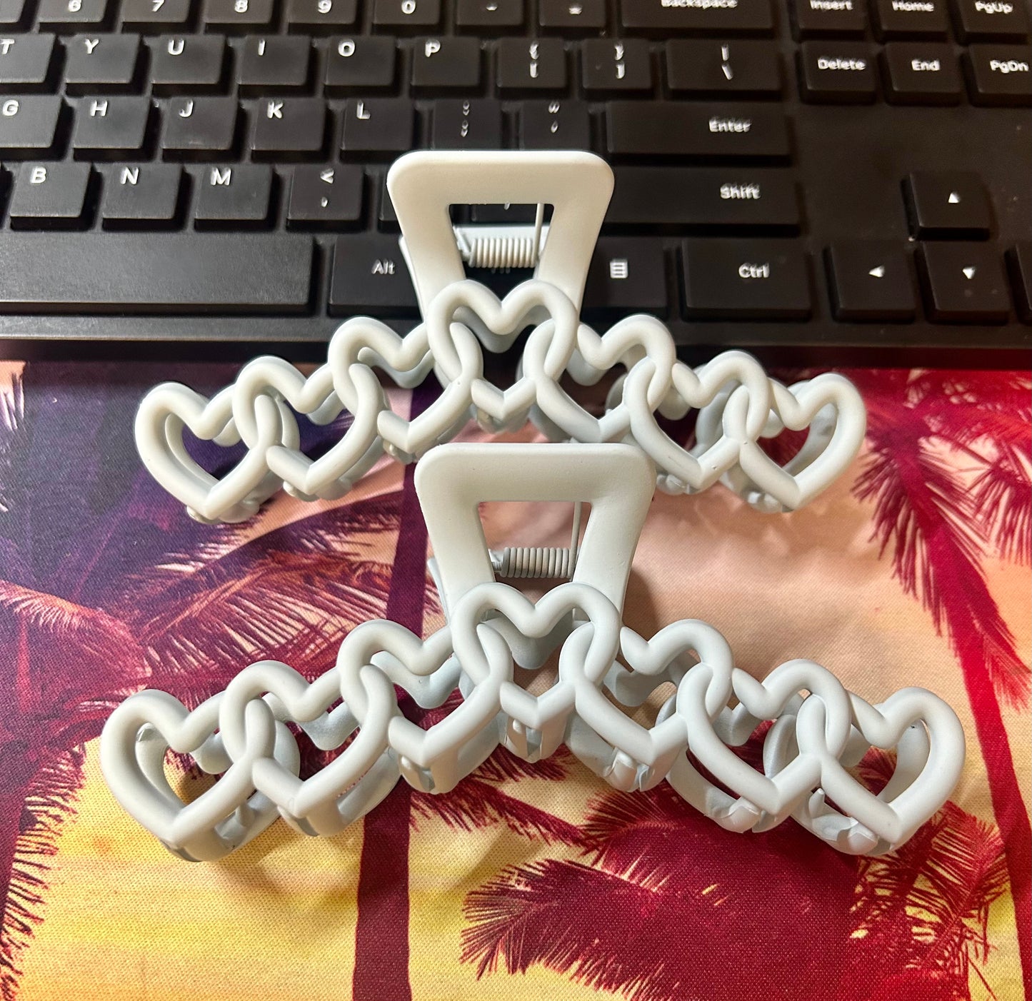 Large Heart Hair Claw