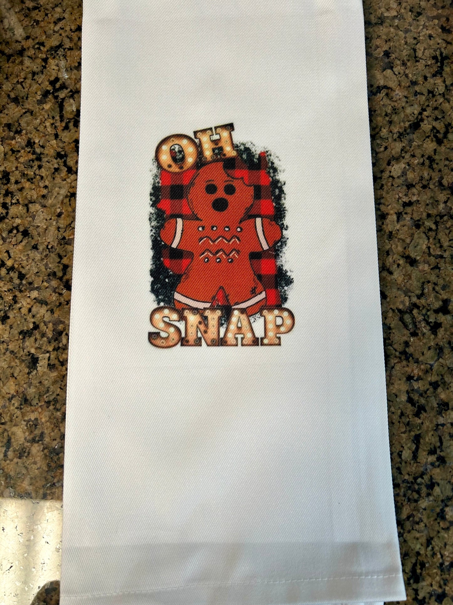 Oh Snap Gingerbread Towel