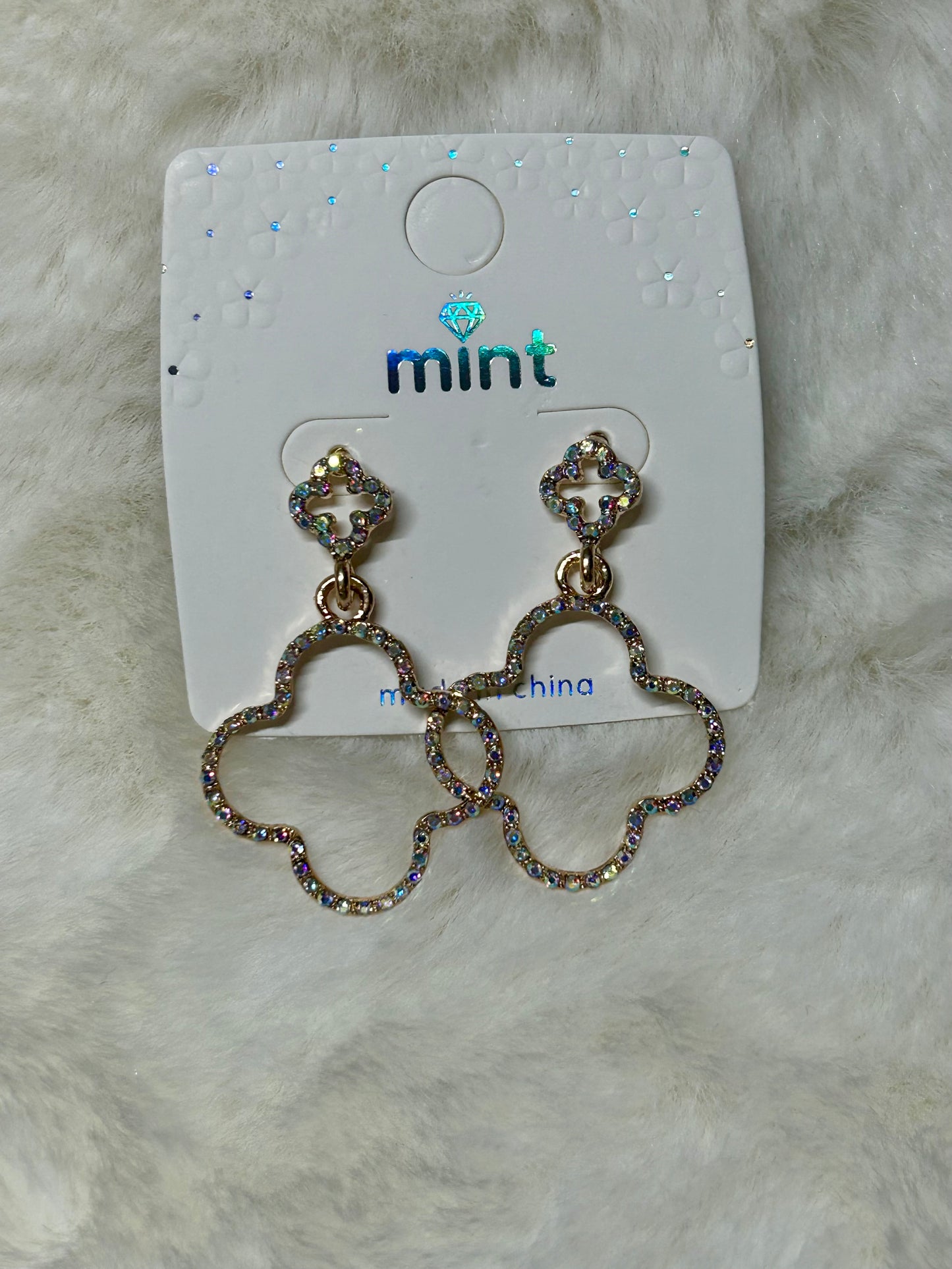 Rhinestone Geometric Earrings