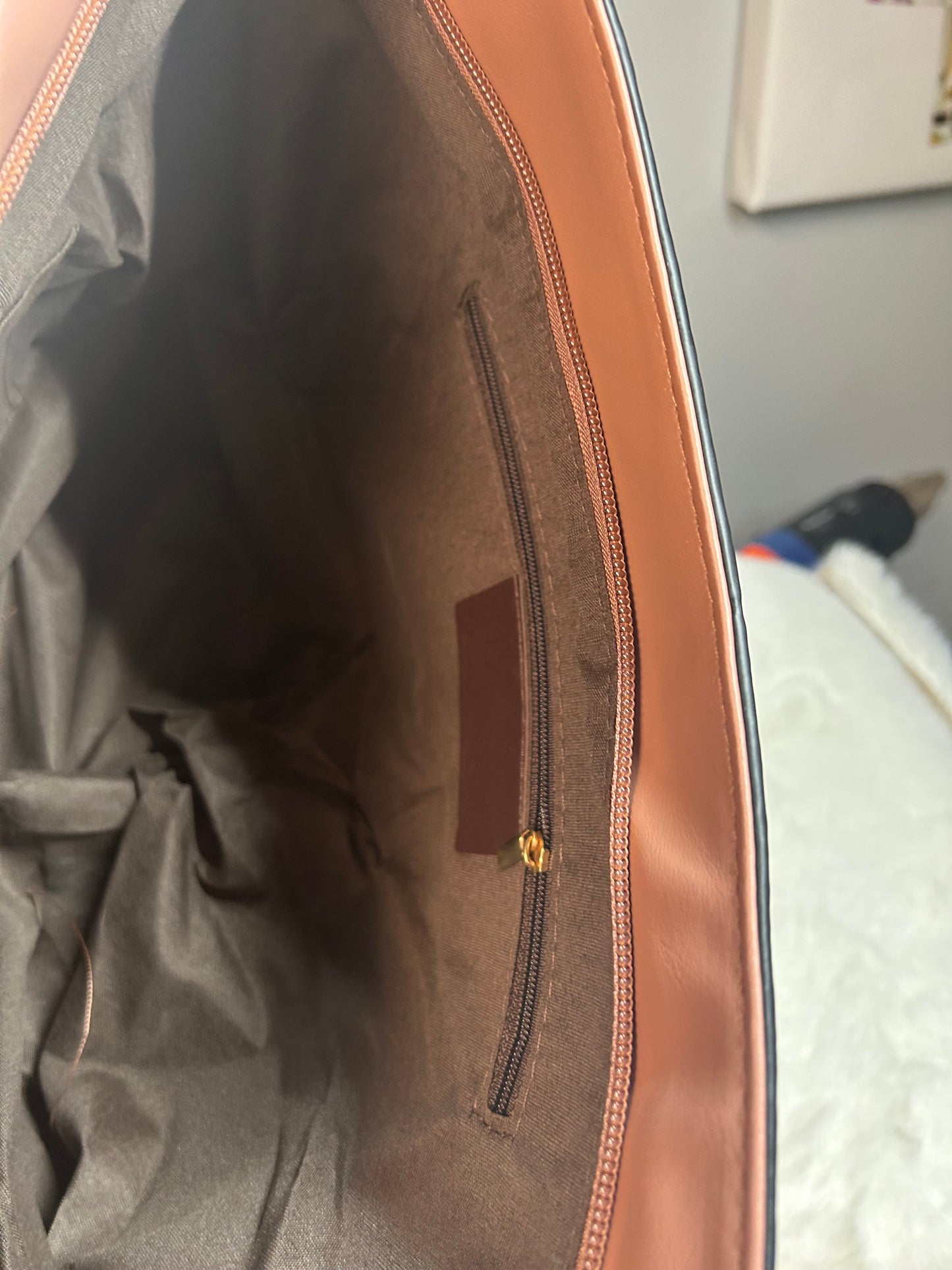 Rose Stamped Bag w/Matching Wallet