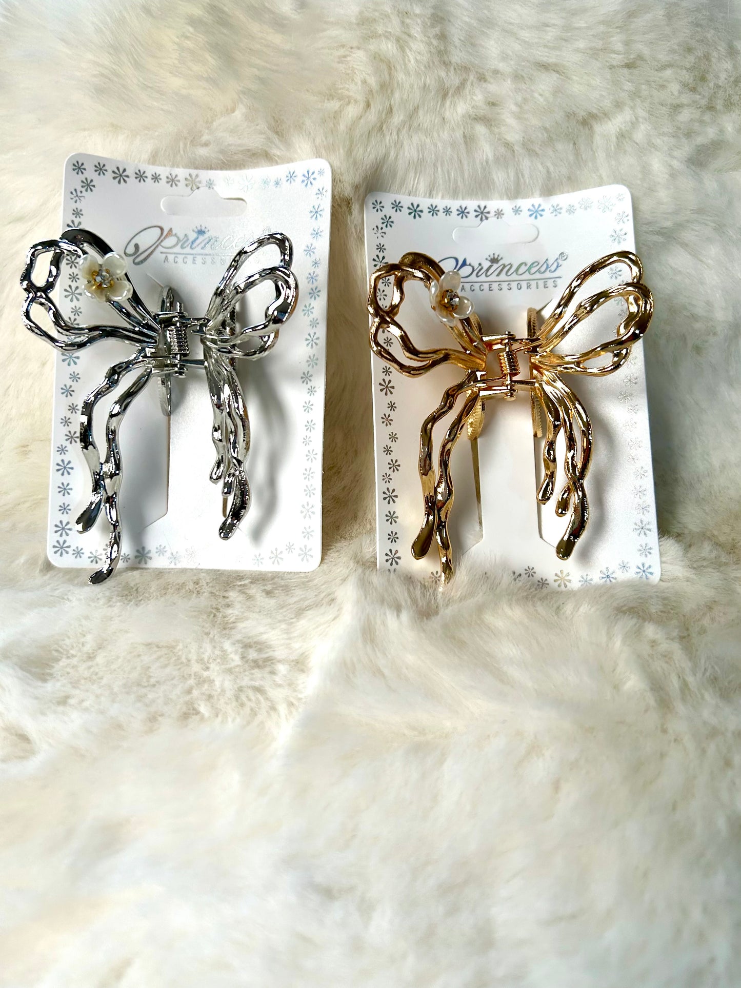 Metal Bow Hair Claws