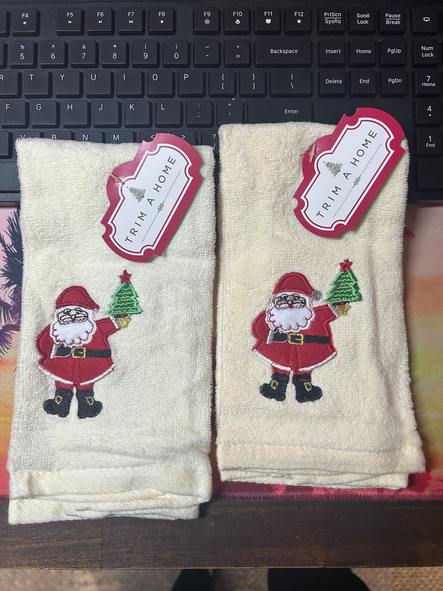 Santa Face Cloth Set