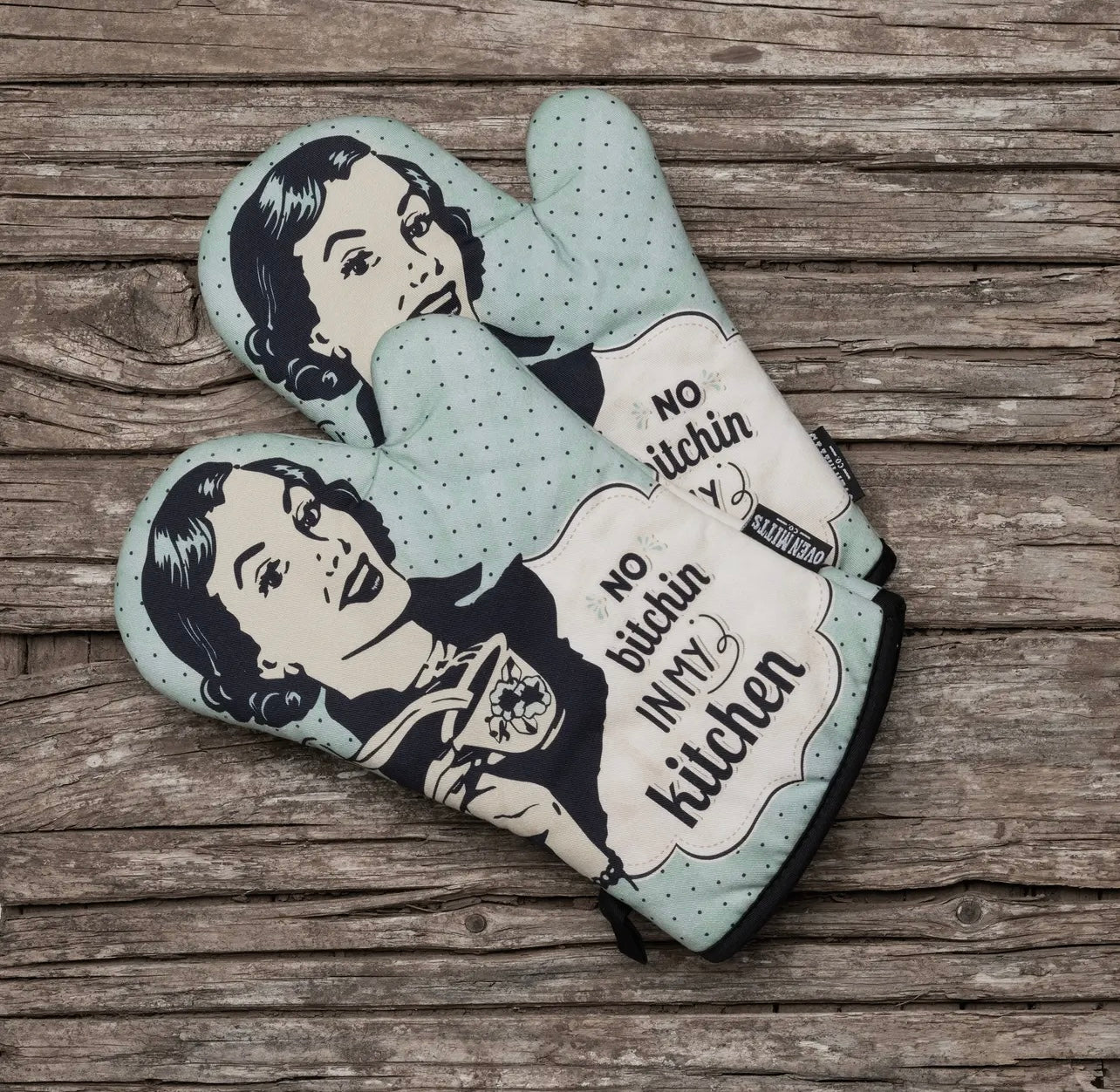 No B****in In My Kitchen Oven Mitts & Potholder Set