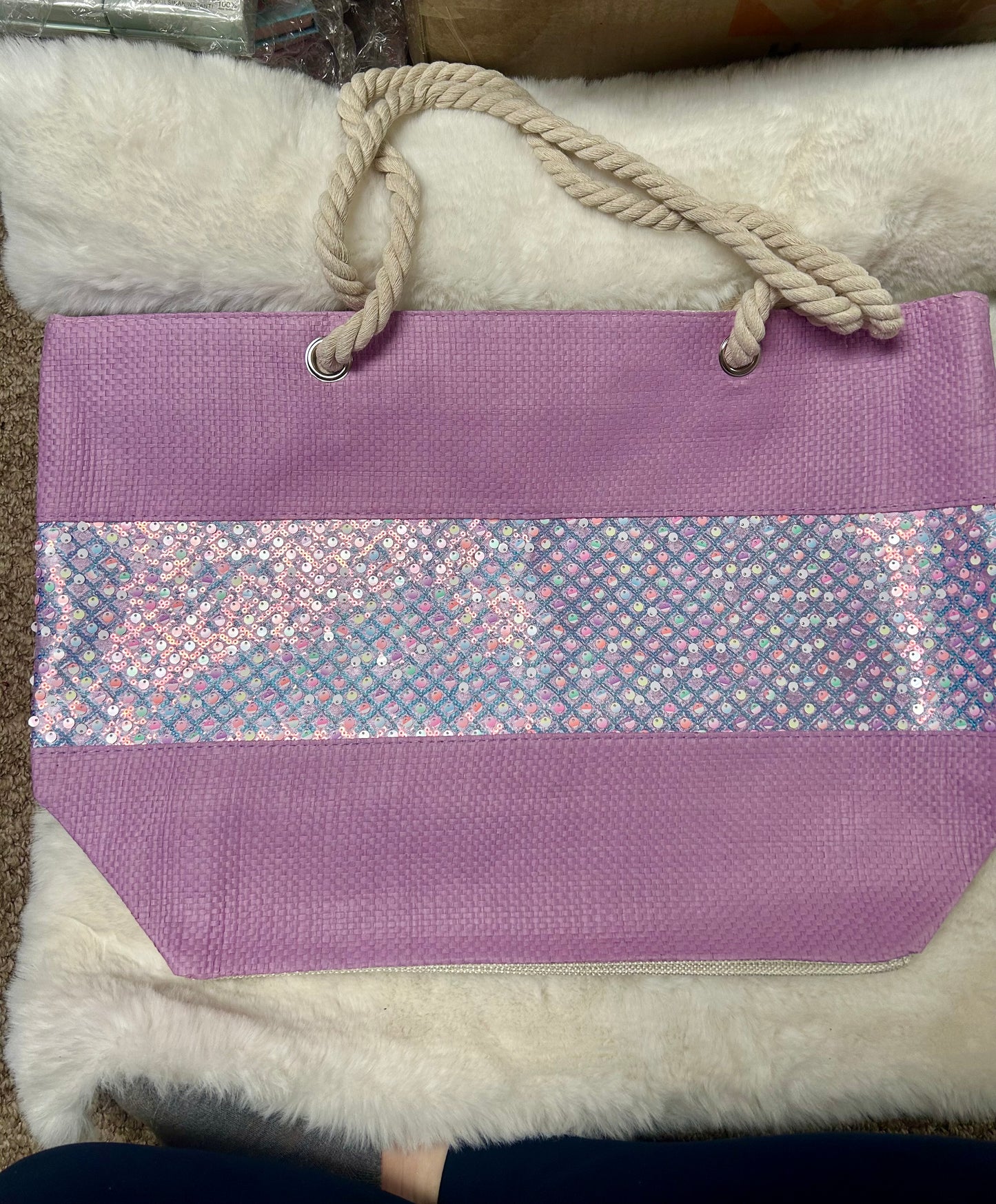 Sequin Tote Bag
