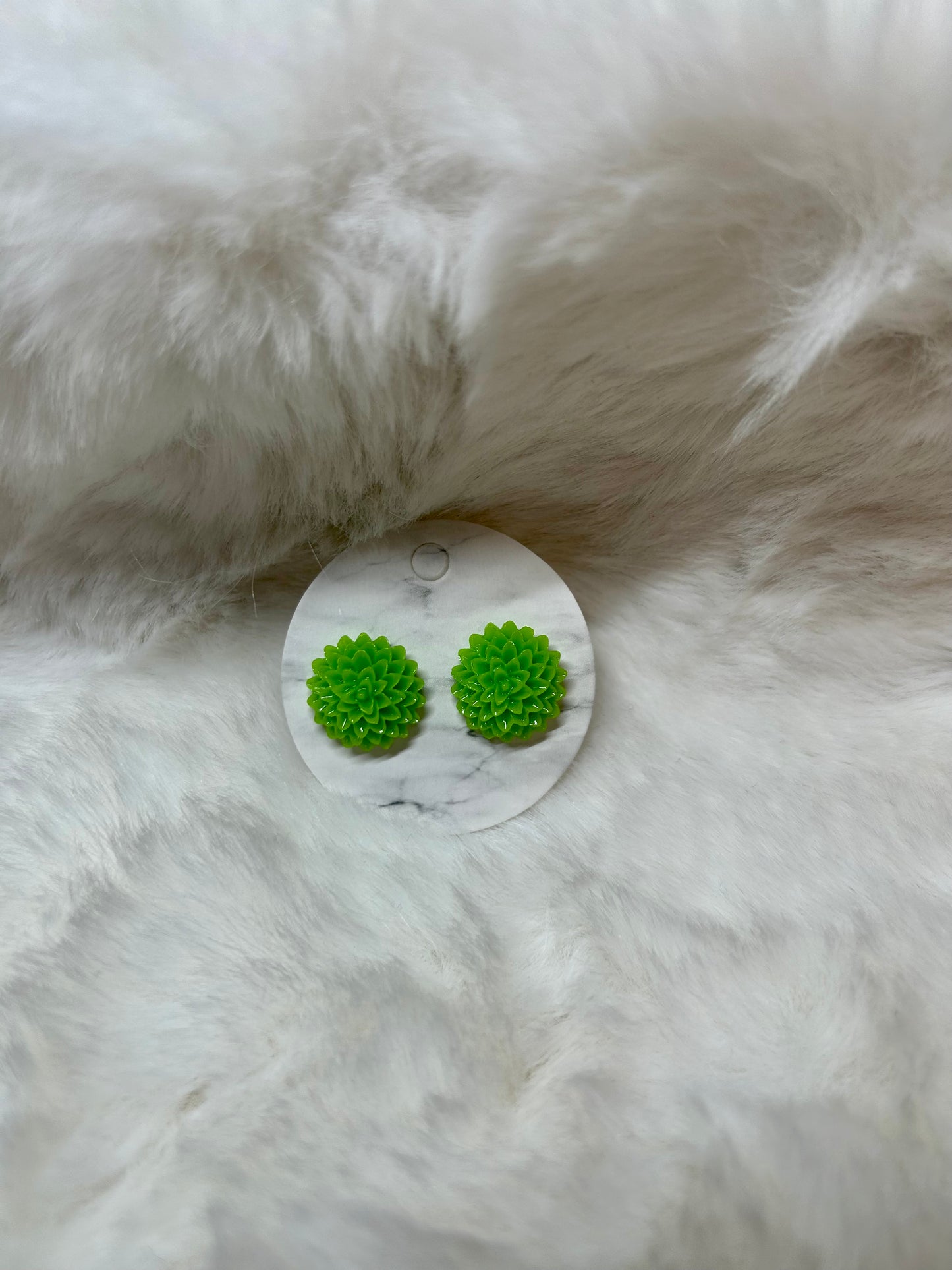 Dahlia Acrylic Post Earrings