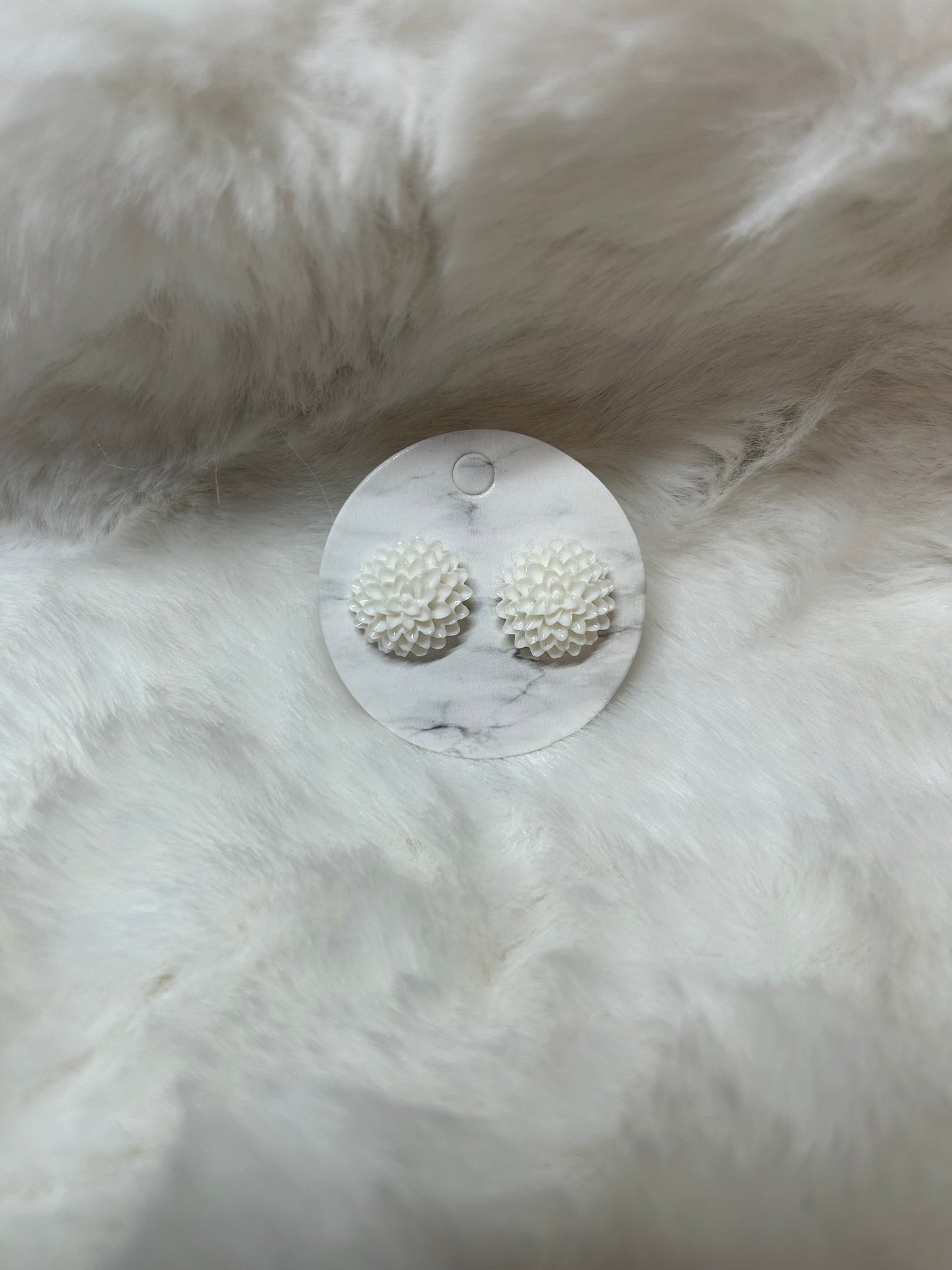 Dahlia Acrylic Post Earrings