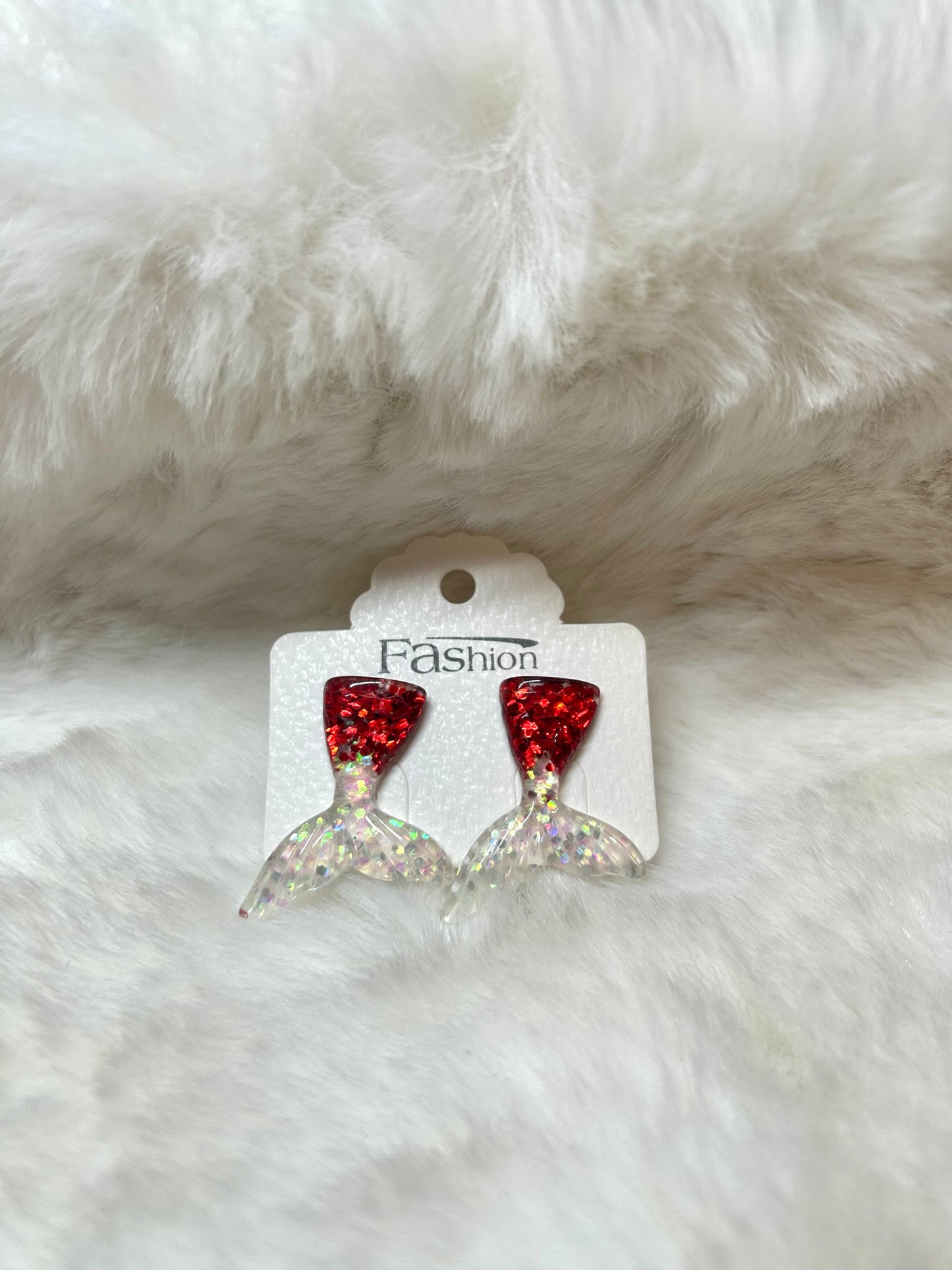 Mermaid Tail Post Earrings