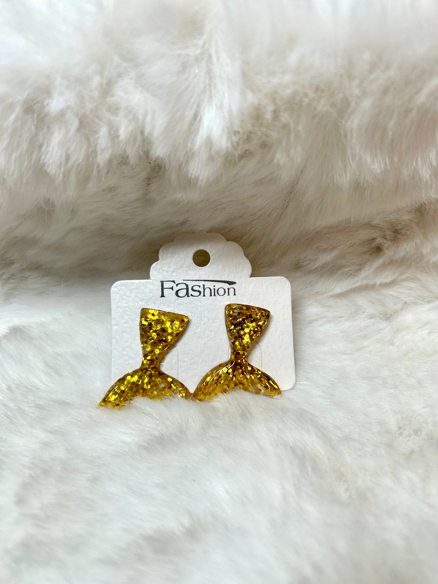Mermaid Tail Post Earrings