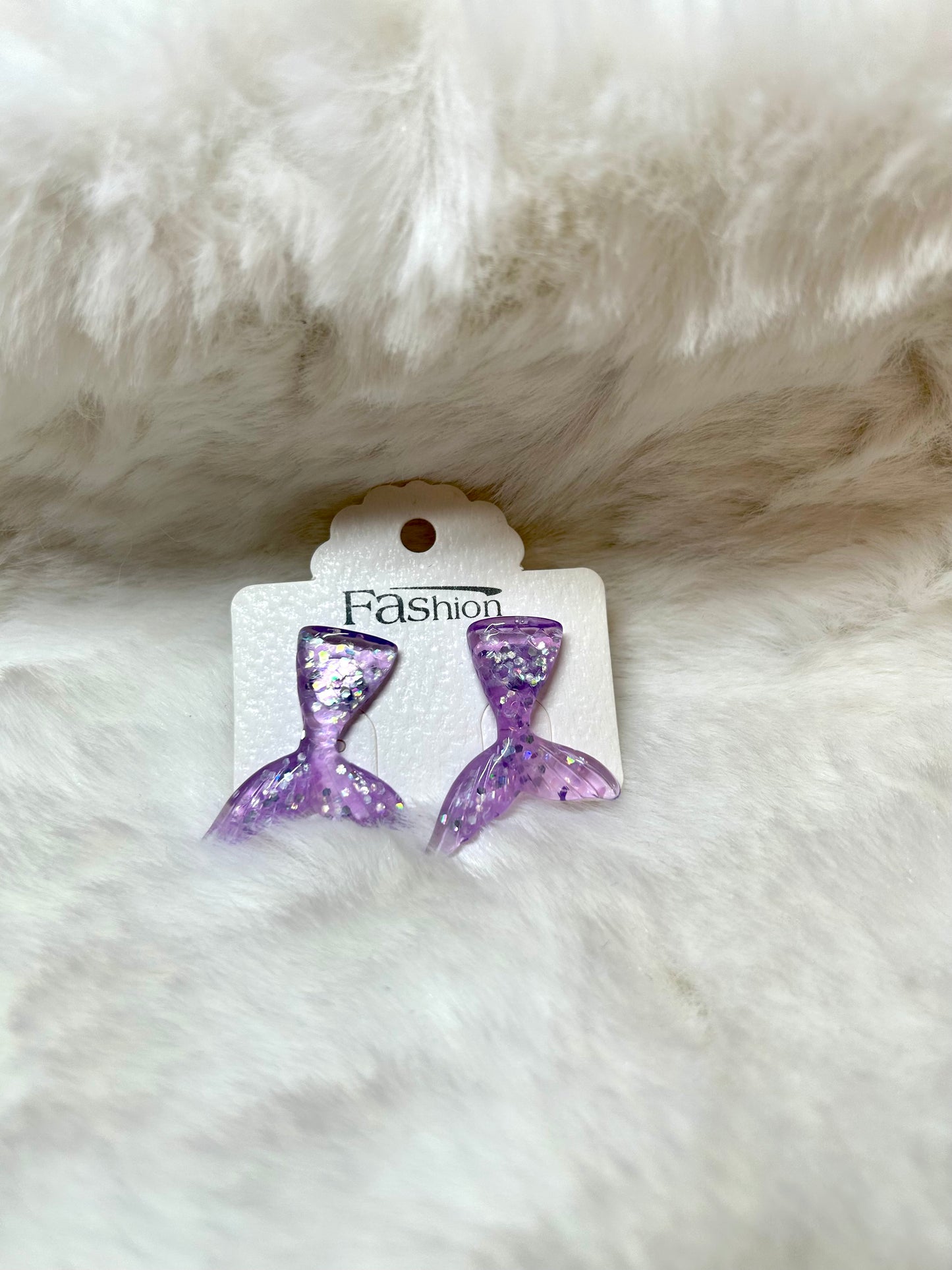 Mermaid Tail Post Earrings