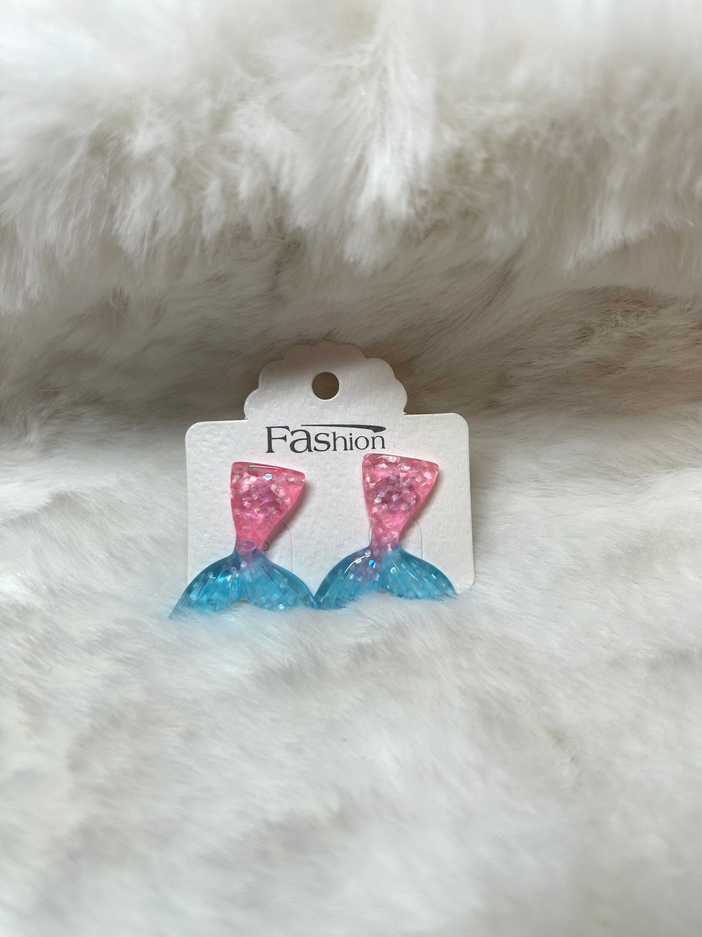 Mermaid Tail Post Earrings