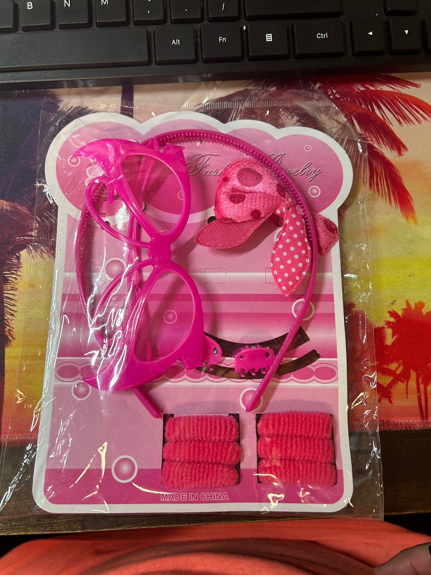 Kids Hair & Glasses Set