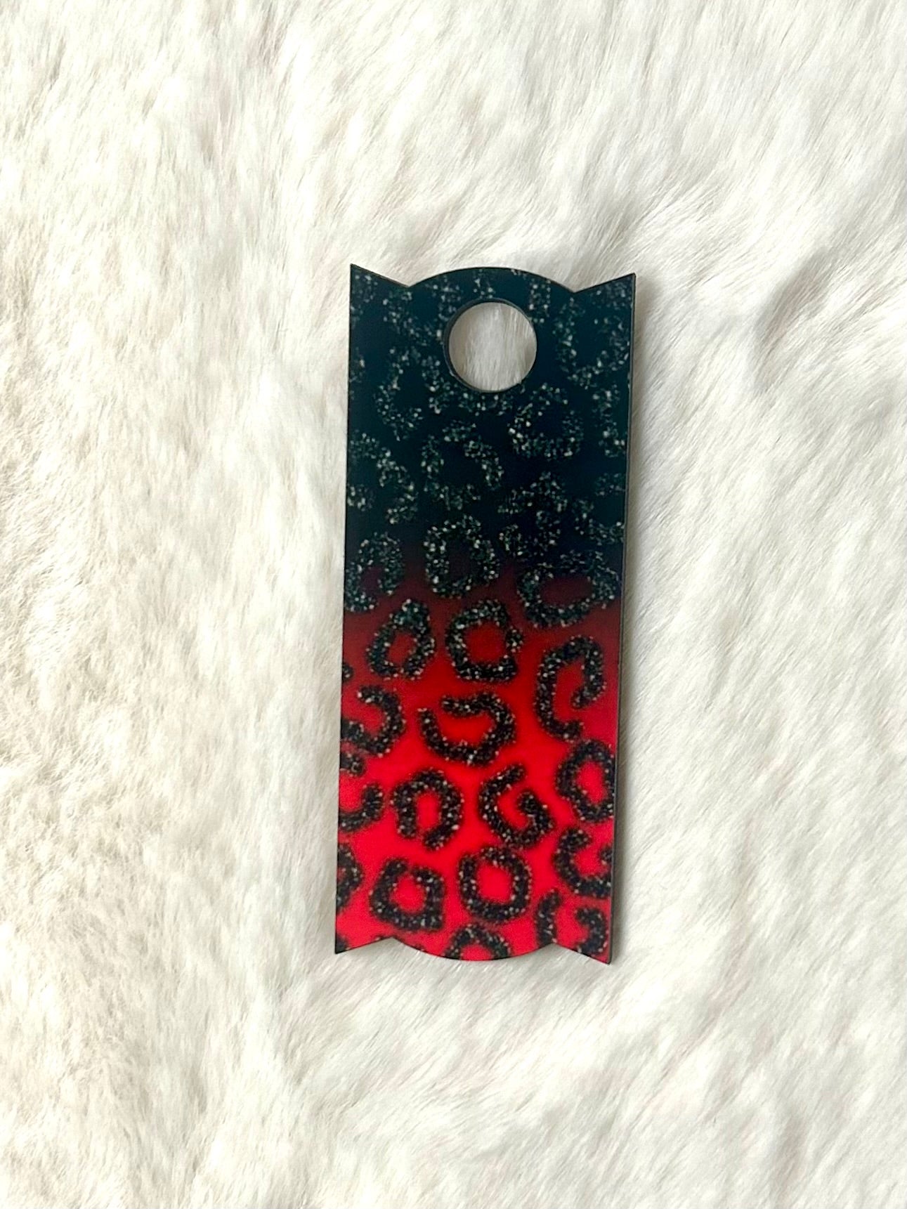 Black & Red Leopard Topper