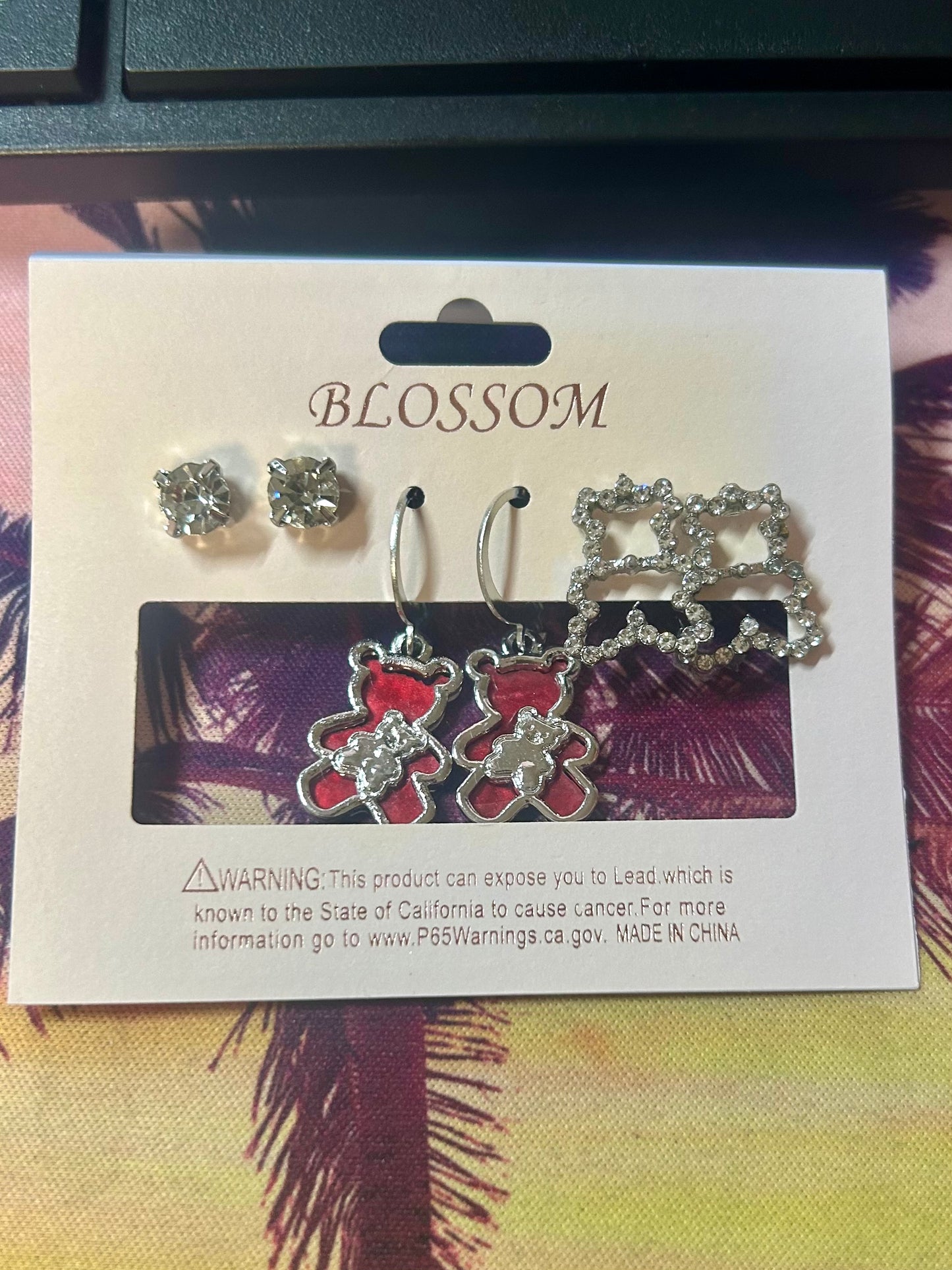 Teddy Bear Earring Set