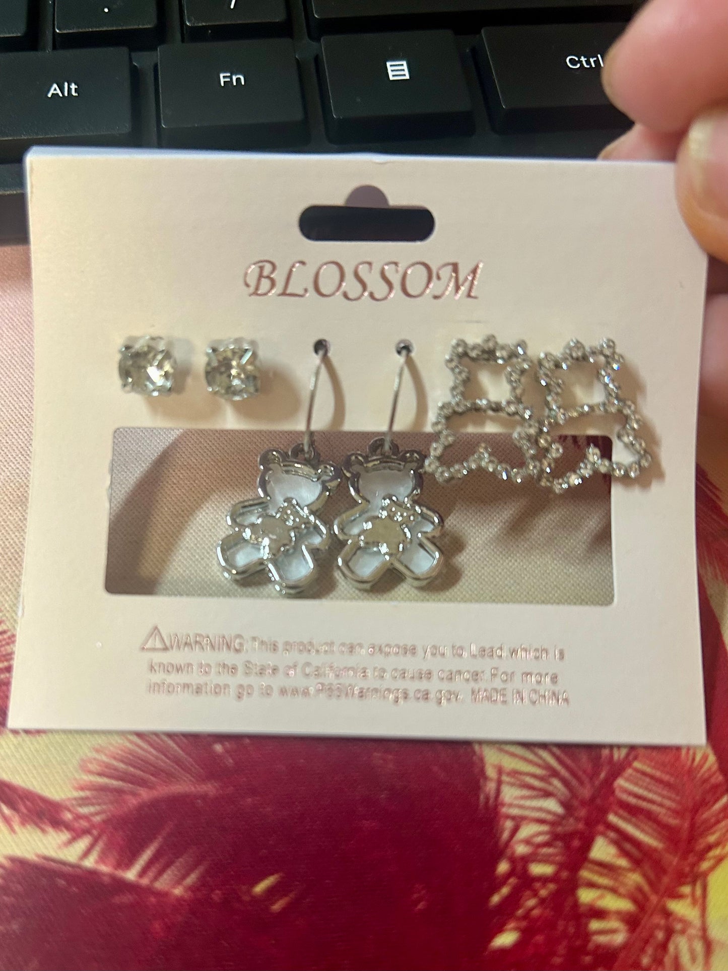 Teddy Bear Earring Set
