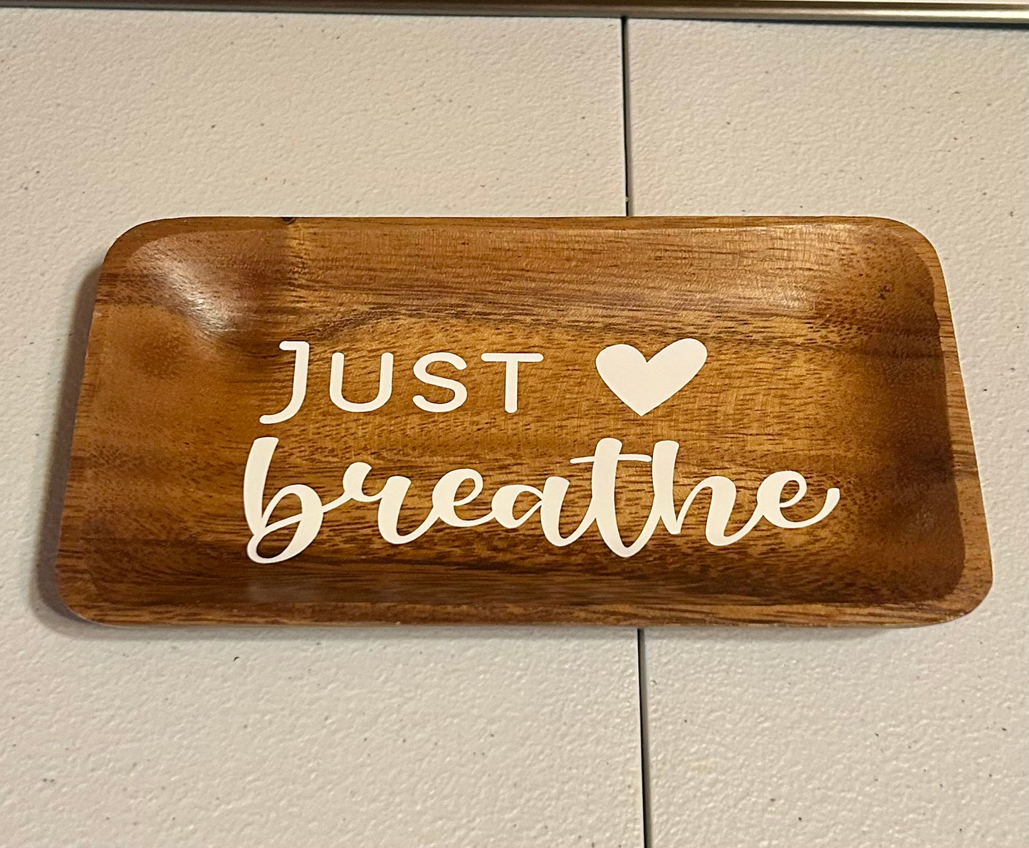Inspirational Wood Dish