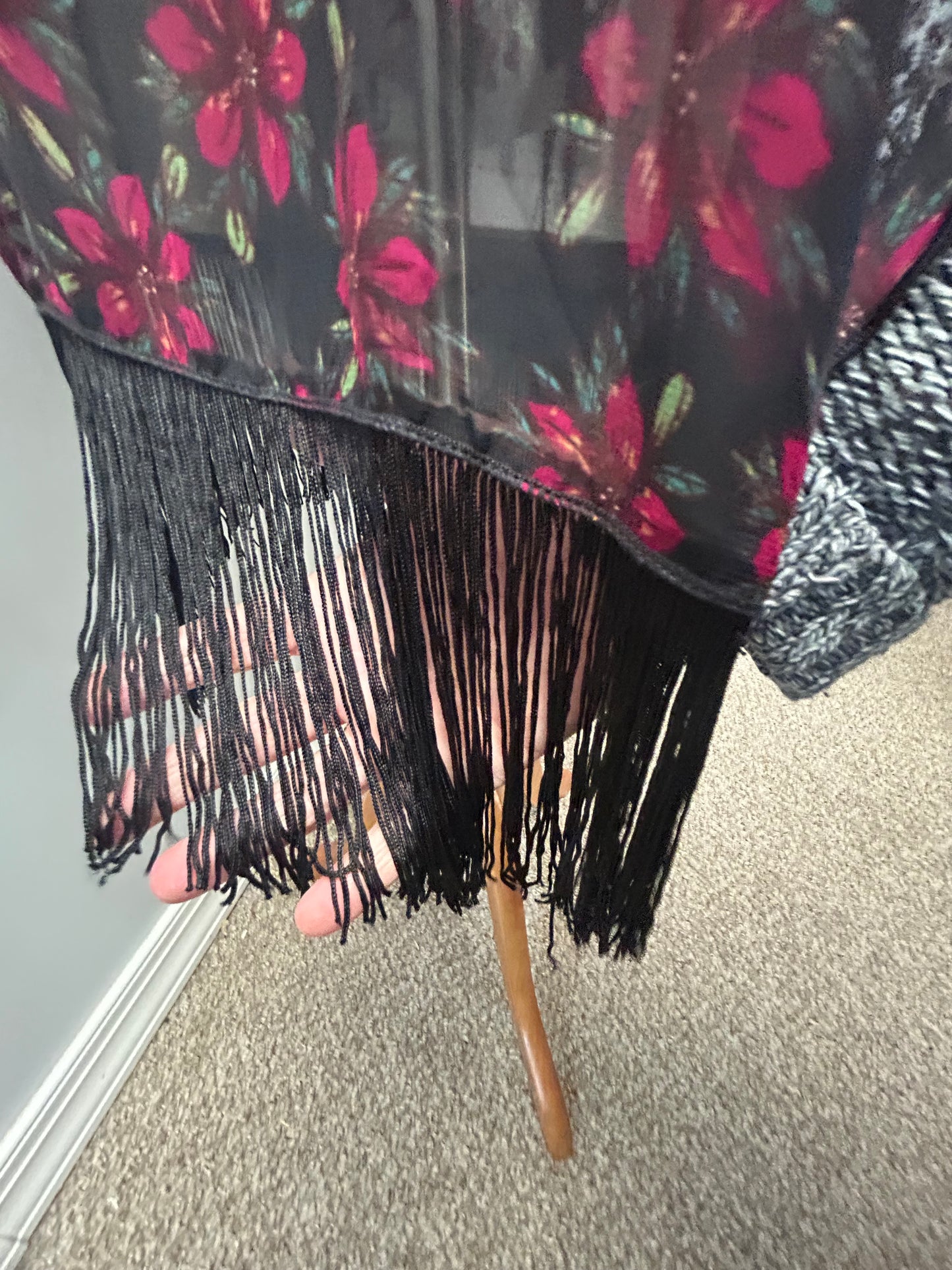 LuLaRoe Monroe-Red Floral