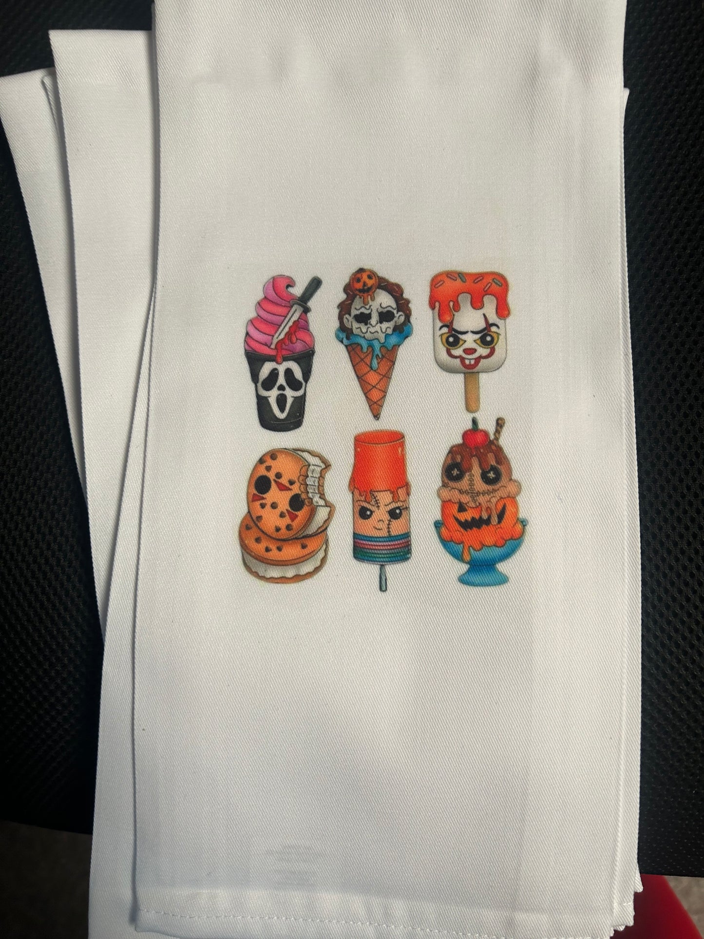 Scary Ice Cream Towel
