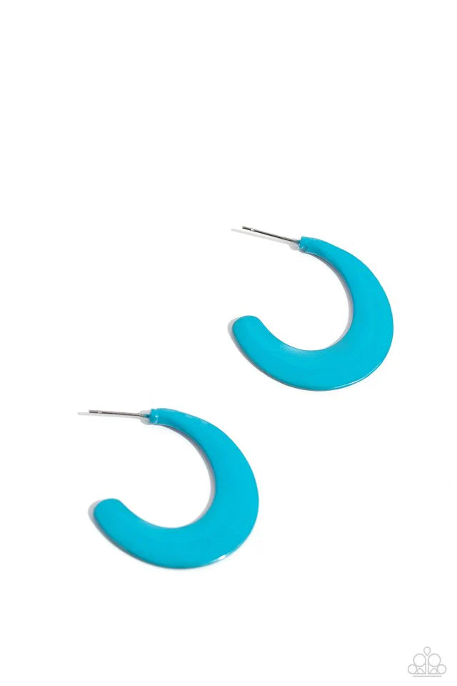 Fun Loving Feature Blue Earrings