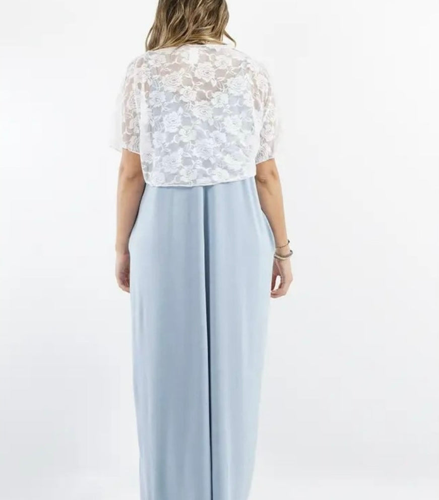 Salmon Lace Kimono