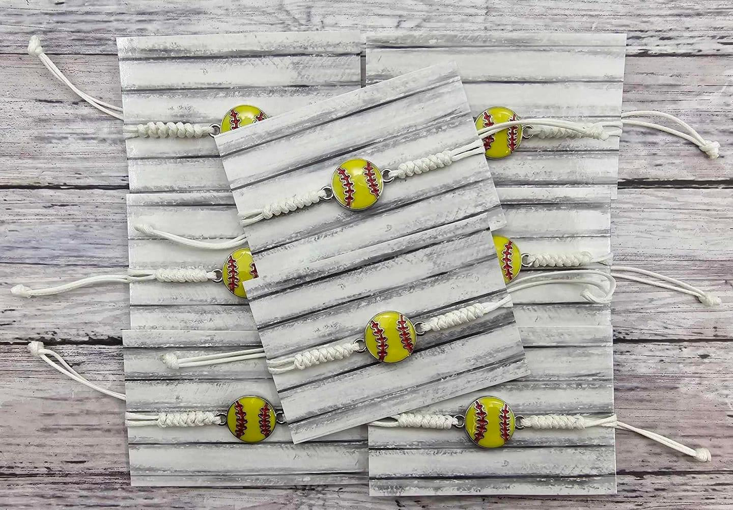 Softball Pull String Bracelet