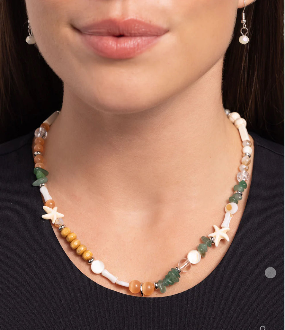 Beachy Beginner Green Necklace