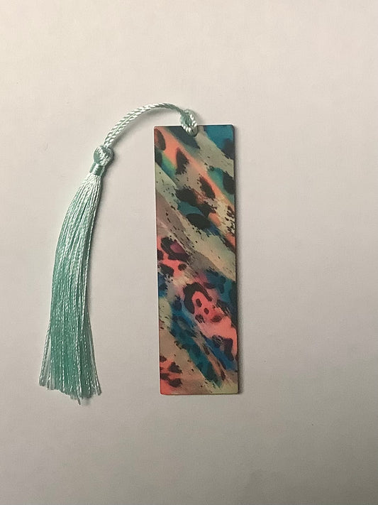 Multi Color Animal Print Bookmark