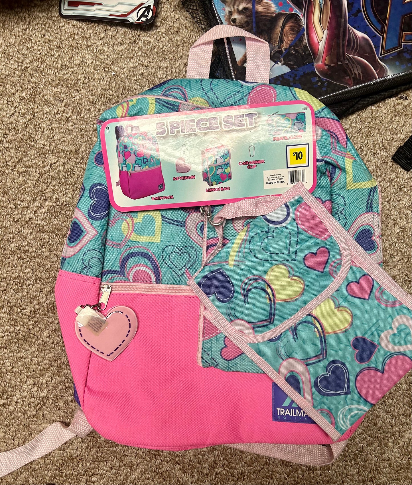 Heart Backpack Set
