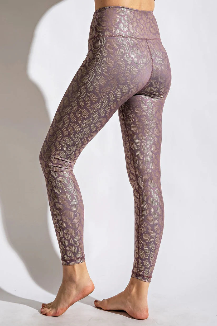 Rae Mode Geo Print Foil Leggings