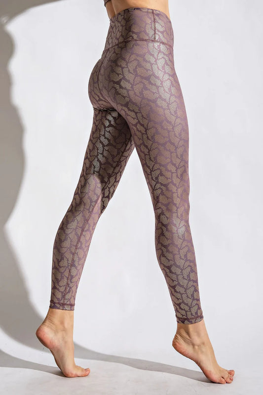 Rae Mode Geo Print Foil Leggings
