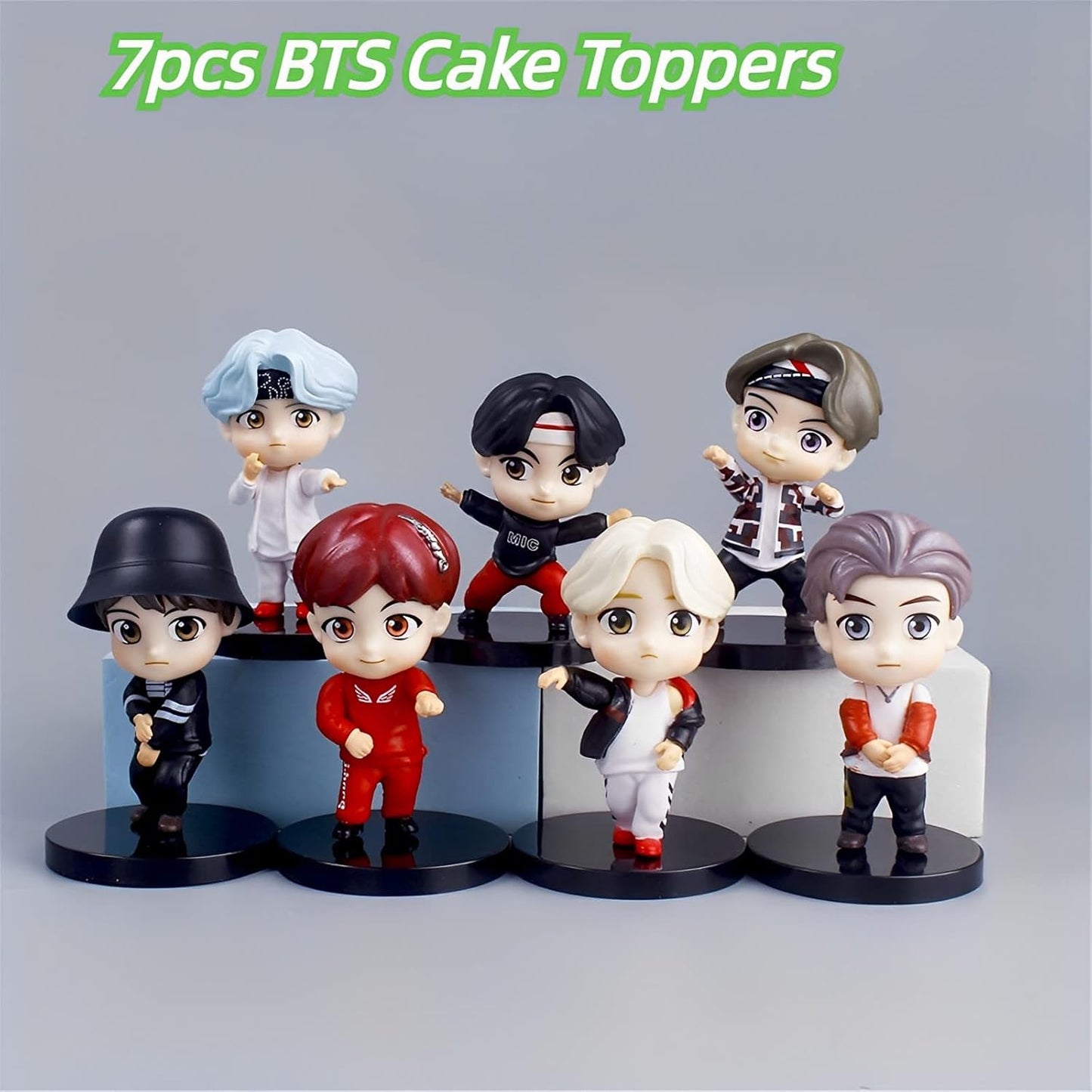 7 Piece BTS Mini Figurines