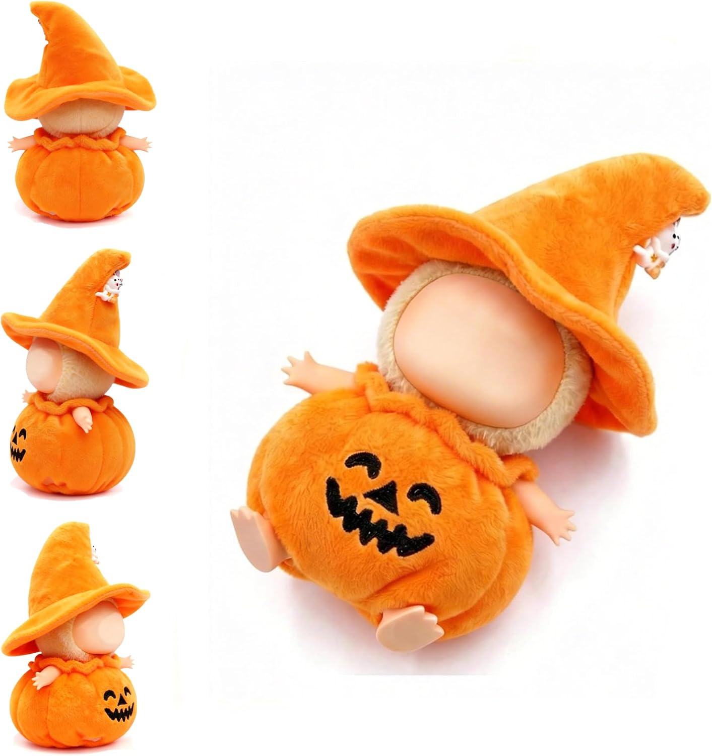 2-Piece Pumpkin Witch Hat Halloween Set