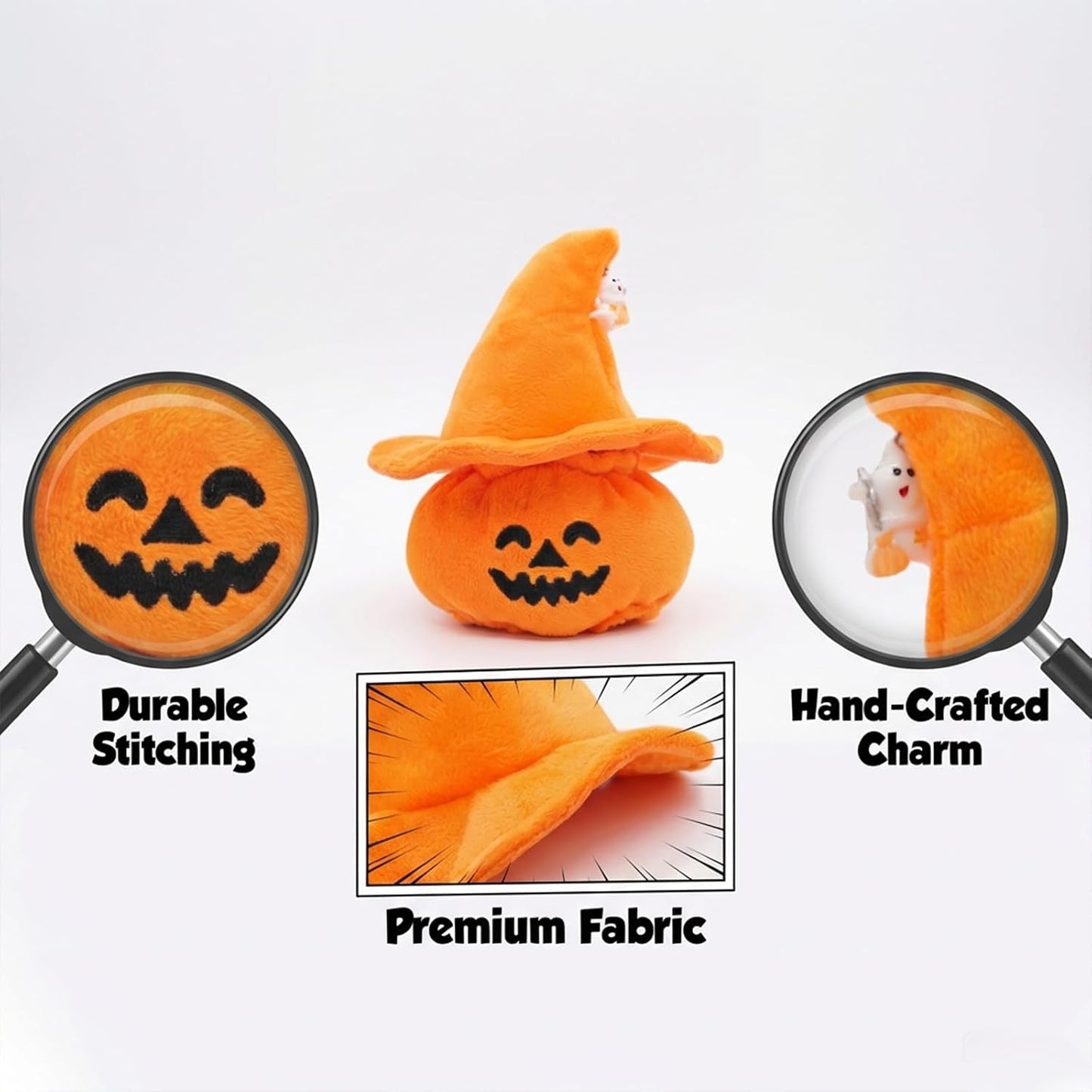 2-Piece Pumpkin Witch Hat Halloween Set