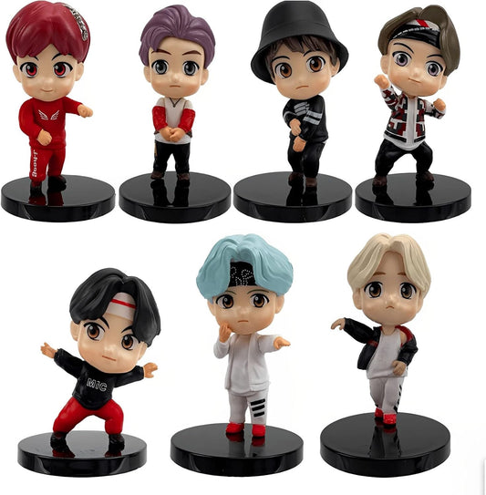 7 Piece BTS Mini Figurines