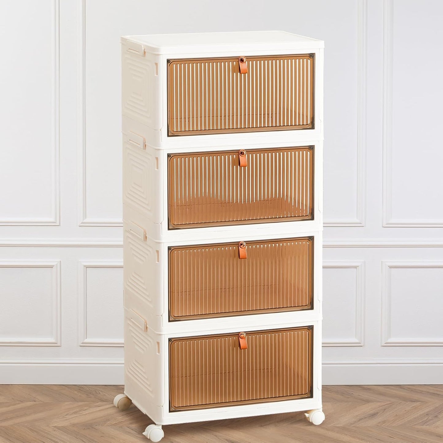 4 Pack Foldable/Stackable Bins