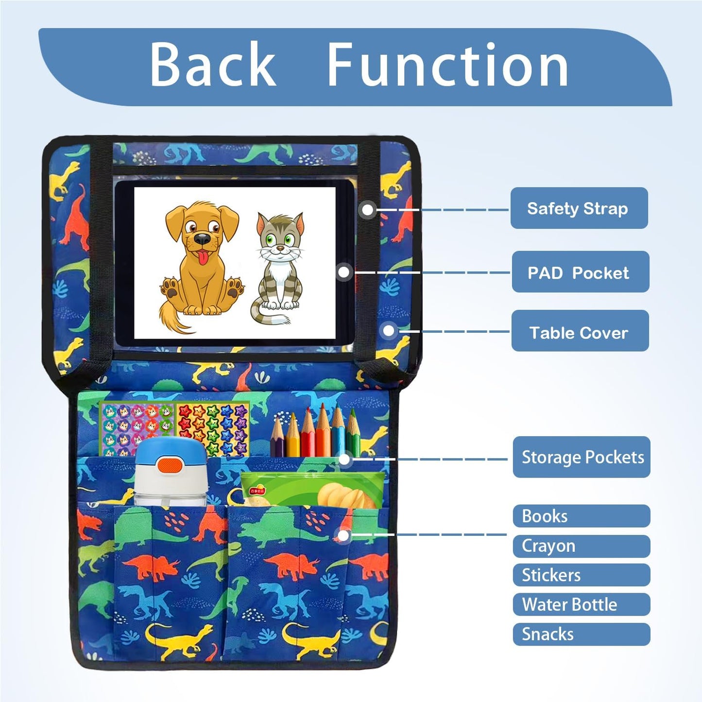 Adjustable Kids Tray Cover