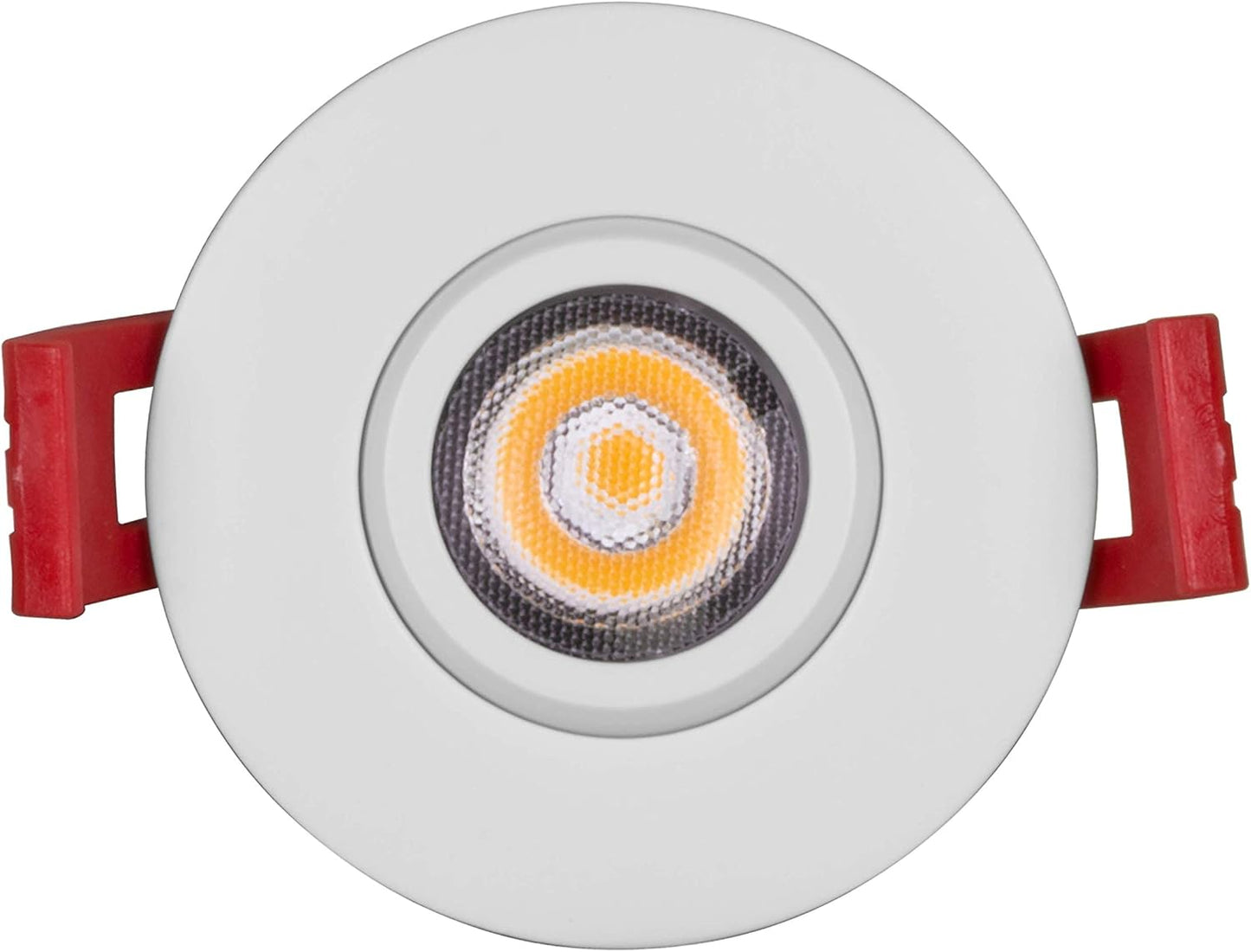 NICOR Lighting 2 inch LED Gimbal Recessed Downlight in White
