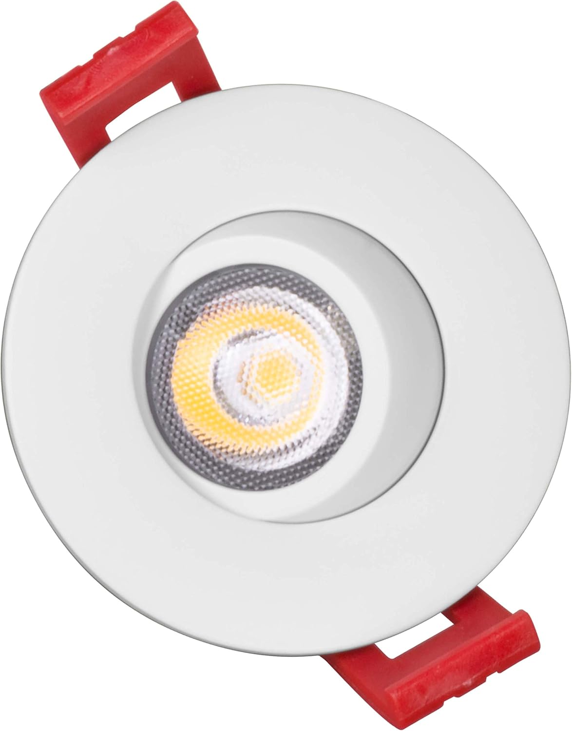 NICOR Lighting 2 inch LED Gimbal Recessed Downlight in White