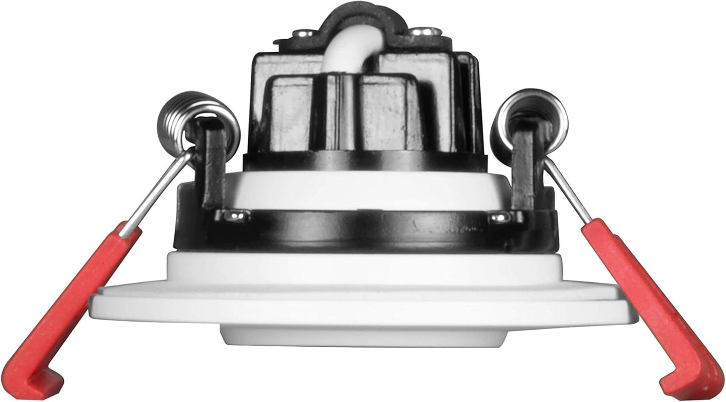 NICOR Lighting 2 inch LED Gimbal Recessed Downlight in White