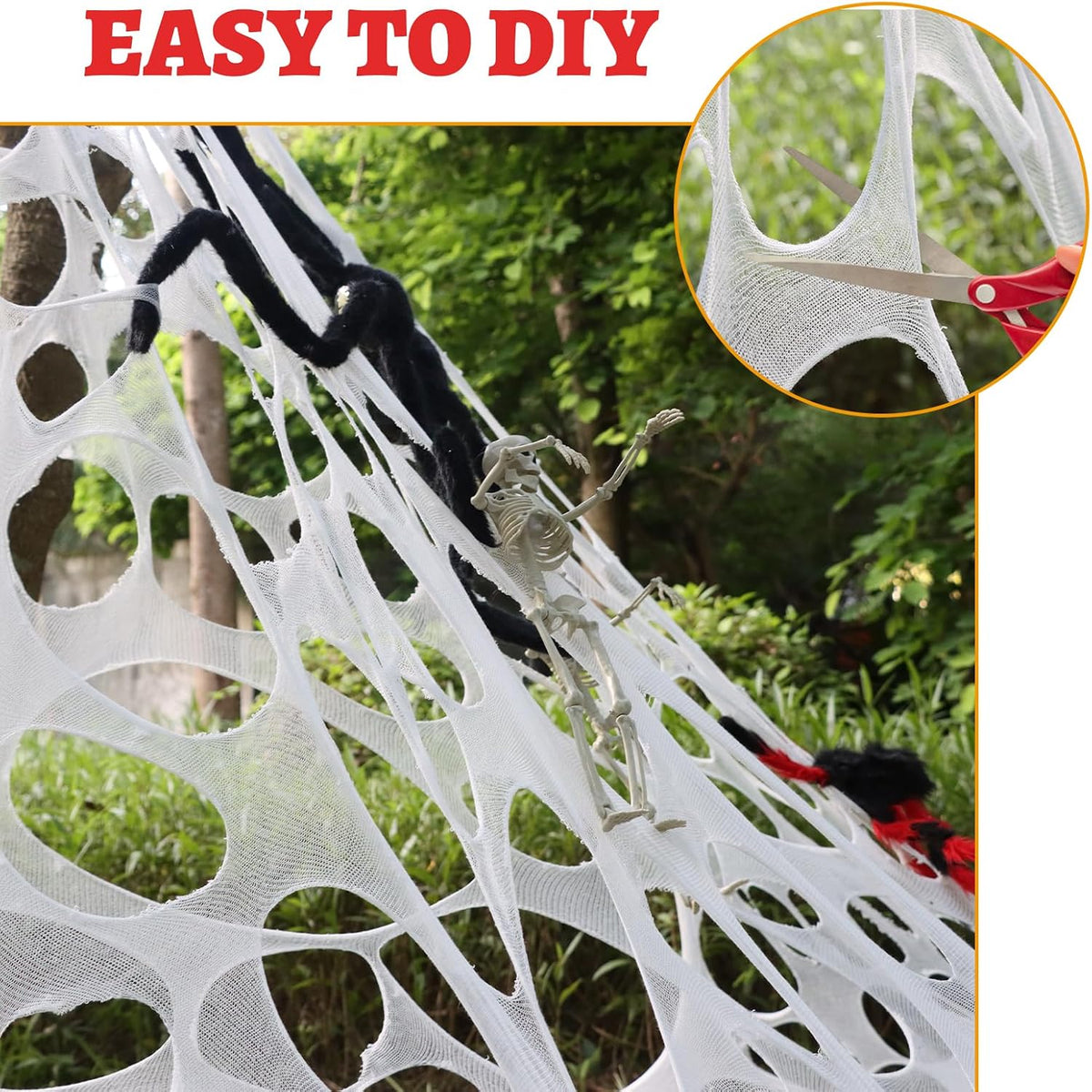 Giant Spider Web Decor