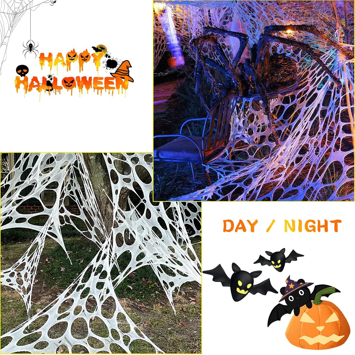 Giant Spider Web Decor