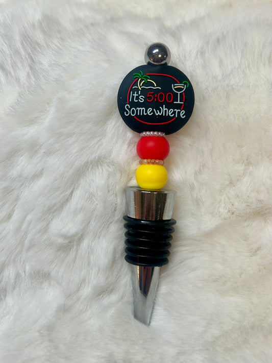 It’s 5:00 Somewhere Wine Stopper