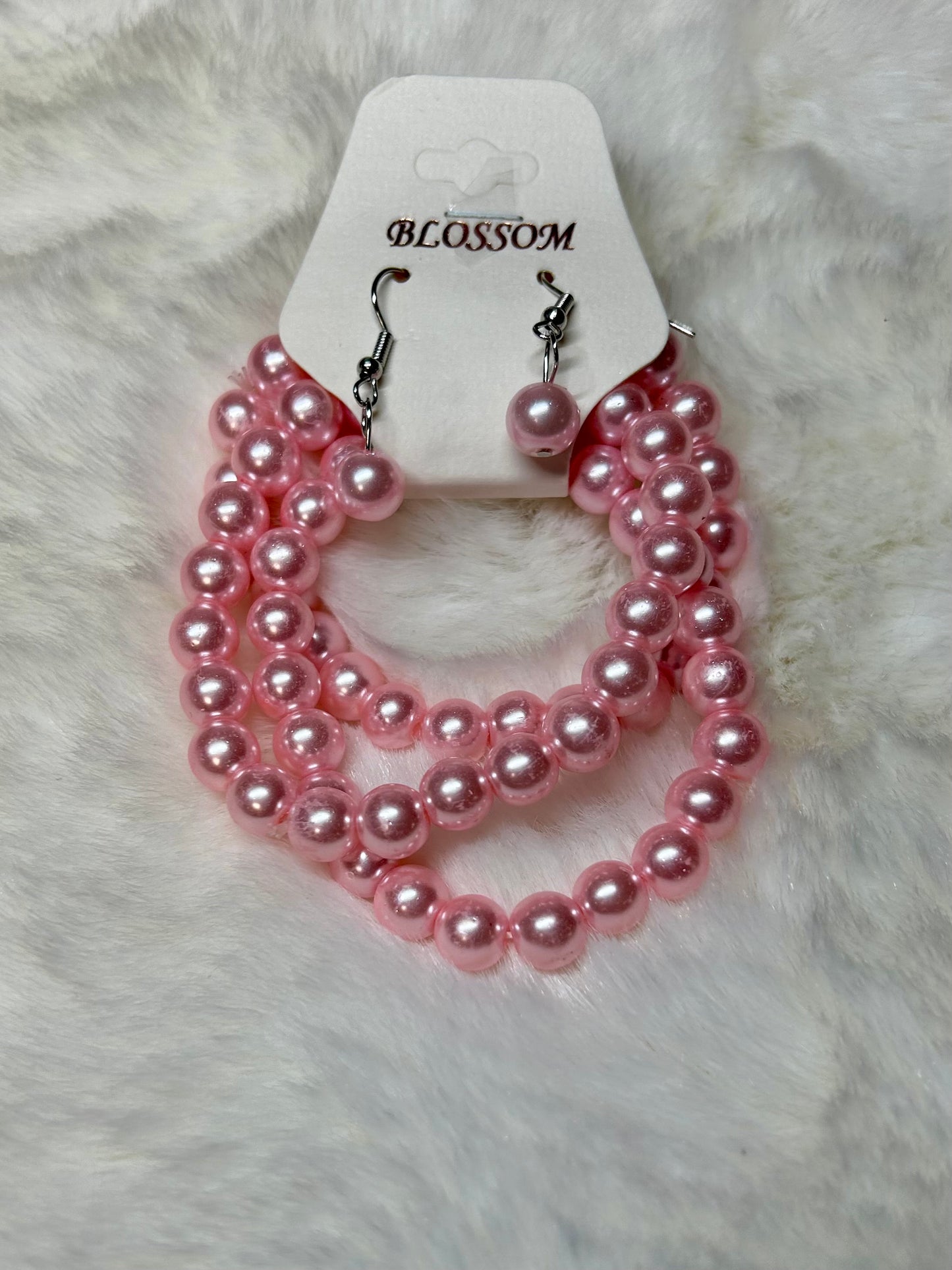Pearl Bracelet & Earring Set