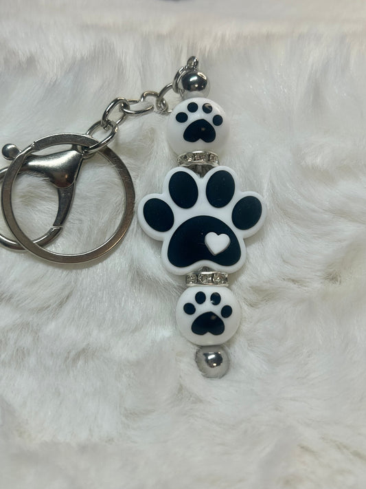 Paw Print Key Chain