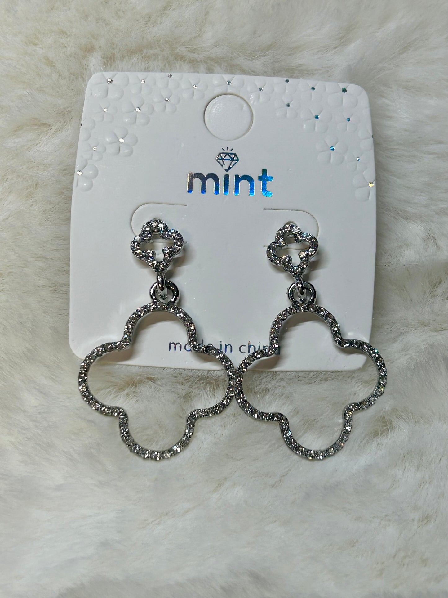 Rhinestone Geometric Earrings