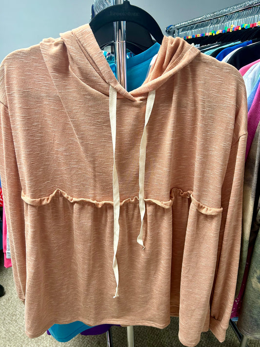 Ribbed Babydoll Hoodie