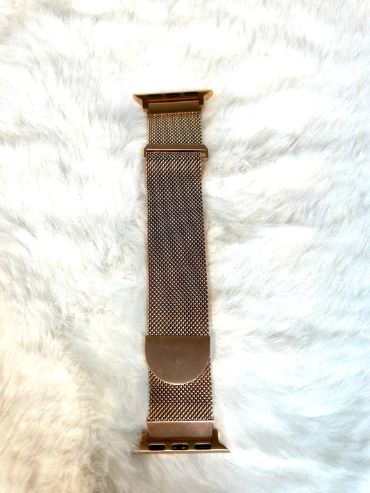 Rose Gold Mesh Watch Band