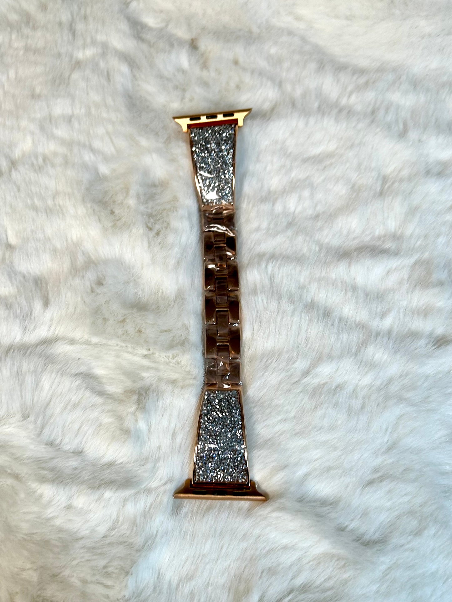 Rose Gold & Glitter Watch Band